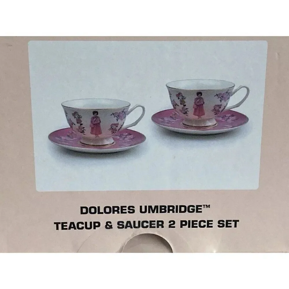 Set Of 2‎ Harry Potter Dolores Umbridge Tea Pot Collection Cup and Saucer NEW